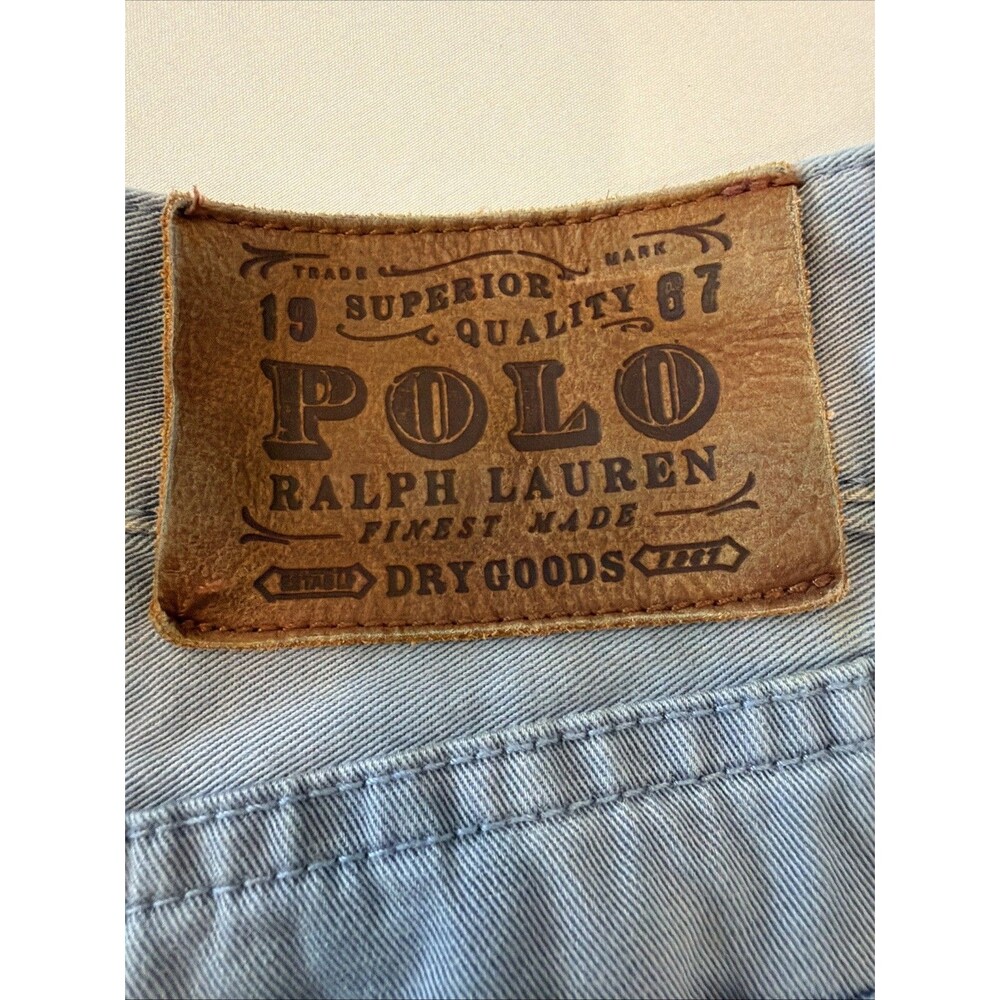 Polo Ralph Lauren Mens 650 Straight Leg Chino Slate Blue Gray Cotton Pants 36x32 - Picture 4 of 16